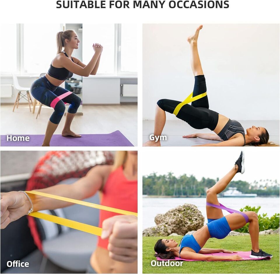 Versatile Resistance Yoga Loop Bands – Ultimate Workout & Rehab Set - Giftsplore