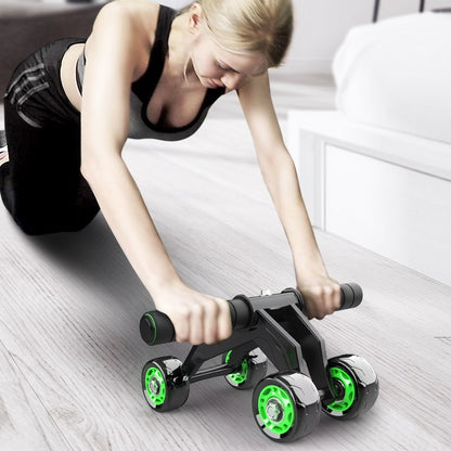 Women’s Fitness Roller: 4-Wheel Ab Trainer for Core Stability - Giftsplore