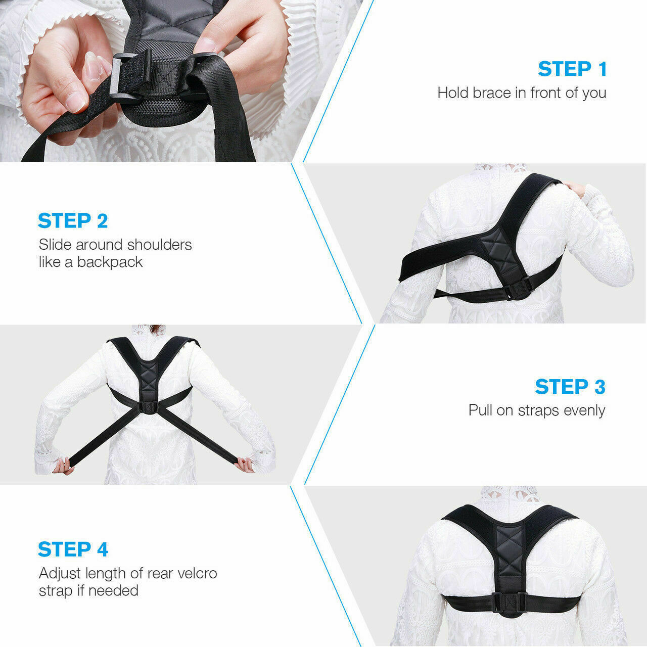 Posture Corrector for Men & Women – Back Pain Relief & Posture Fix - Giftsplore