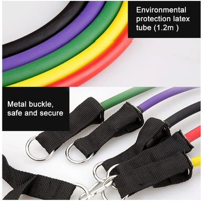 Latex Resistance Band Set (100-150 lbs) for Full-Body Workouts - Giftsplore